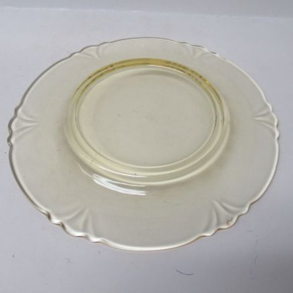 Heisey Elegant Glass Sahara Yellow EMPRESS 7 1/2 Inch Salad Plate - Picture 4 of 4